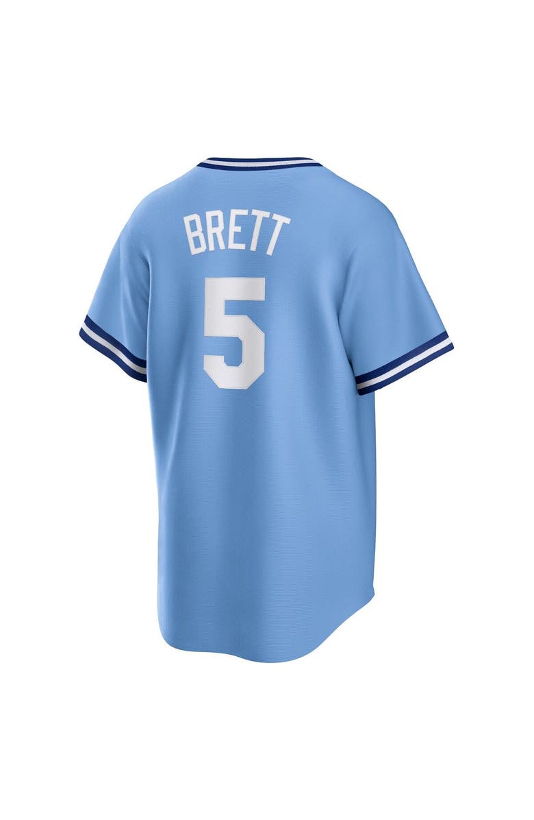 Nike Men's Nike George Brett Light Blue Kansas City Royals Road Cooperstown Collection Player Jersey, Alternate, color, Light Blue
