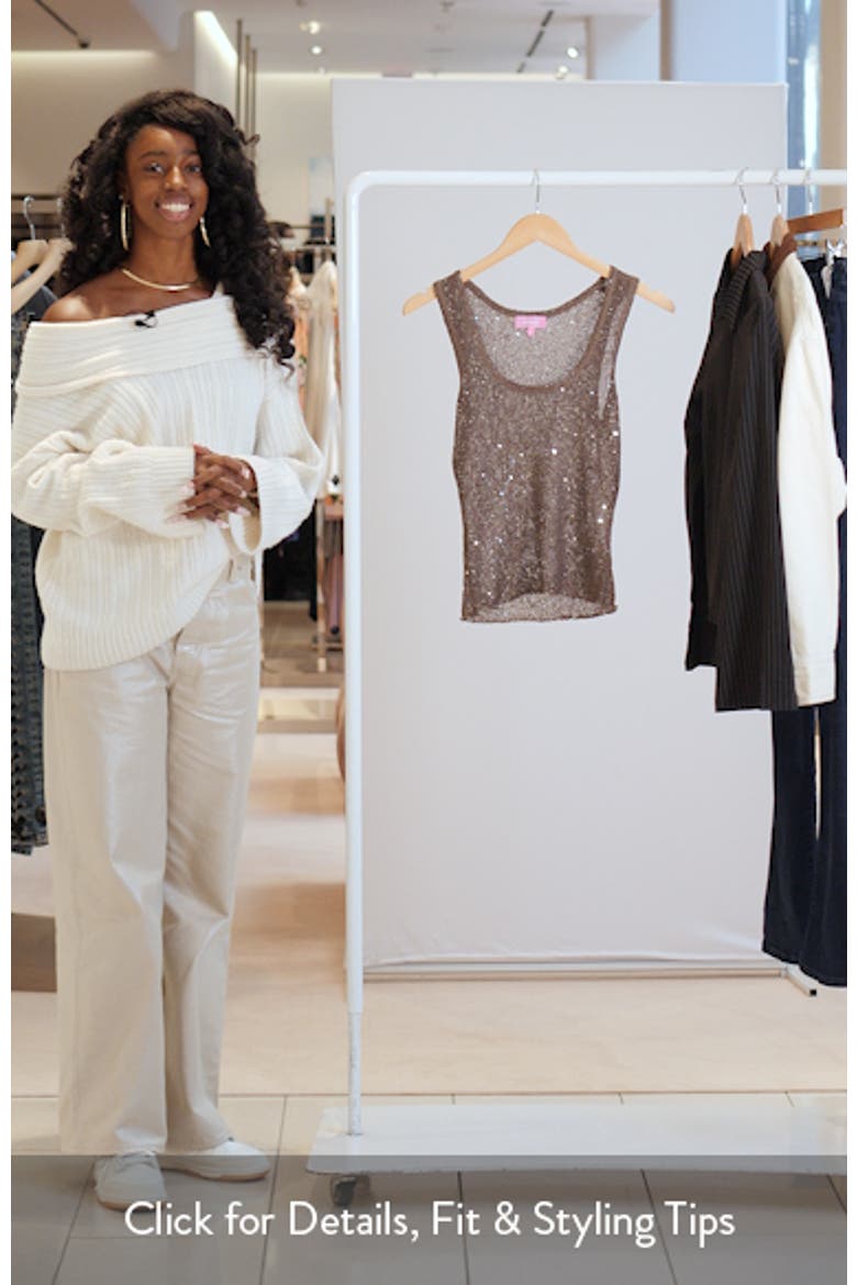 Eleora Sequin Knit Tank video