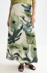Scotch & Soda Print Ankle Length Skirt