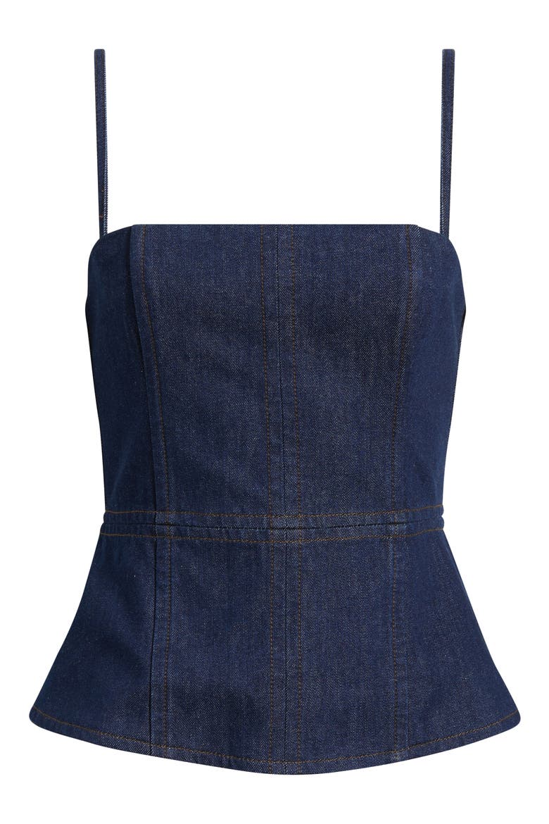 rag & bone Isabella Denim Peplum Top (Women) | Nordstrom