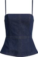 rag & bone Isabella Denim Peplum Top