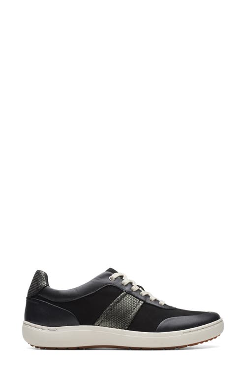 Clarks ® Nalle Fern Sneaker In Black
