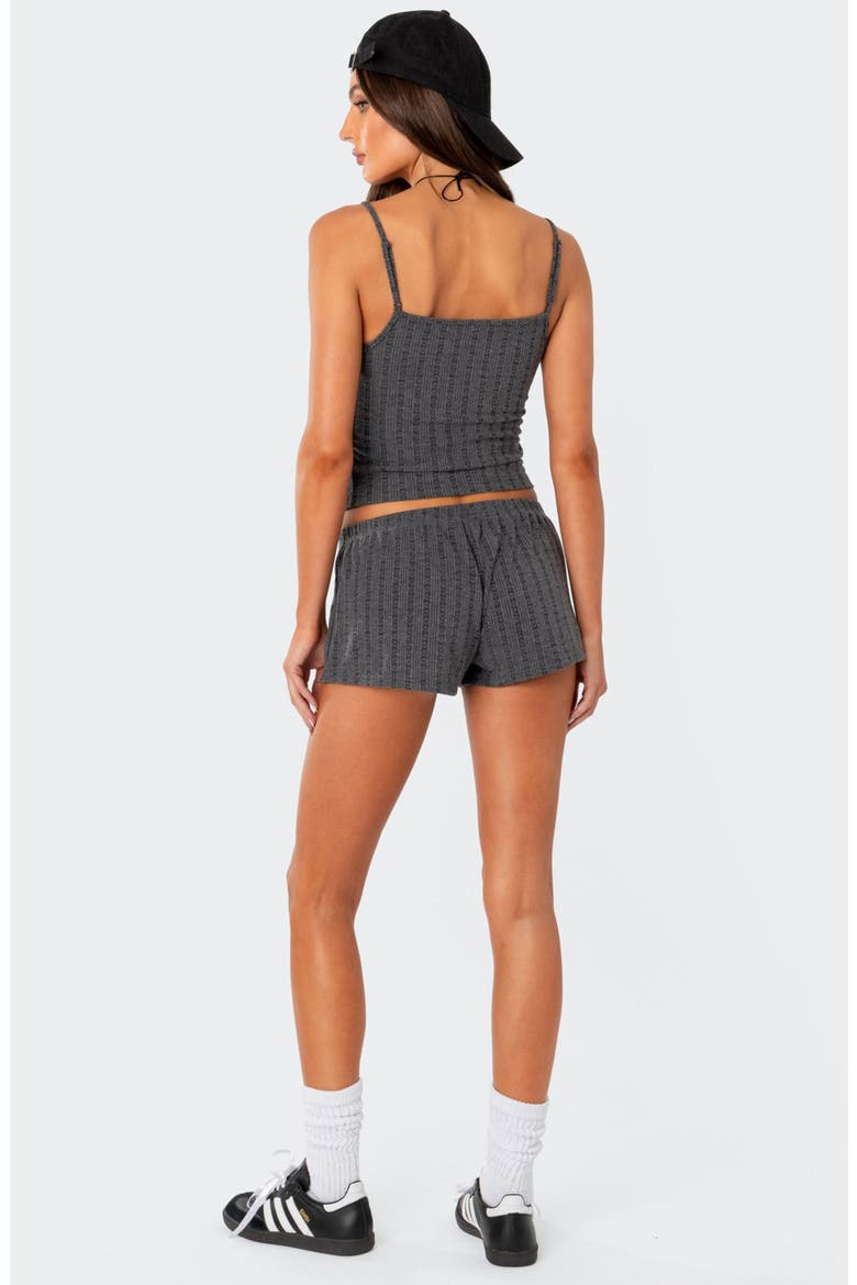 Irene Pointelle Low Rise Pointelle Microshorts, Alternate, color, GRAY