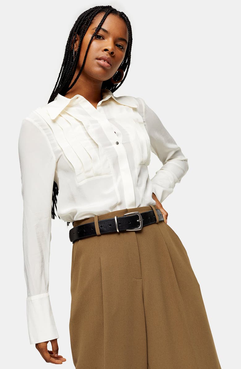 Topshop Lulu Elastic Back Trousers, Alternate, color,