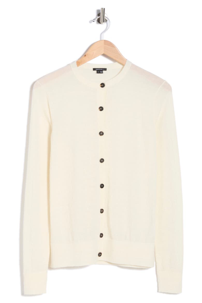 Button Front Cardigan, Alternate, color, CLOUD