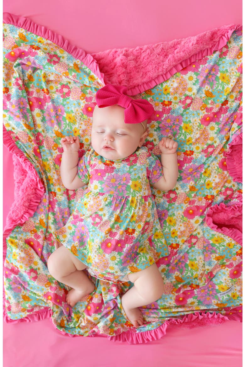 Ruffle Skirted Bodysuit, Alternate, color, PINK
