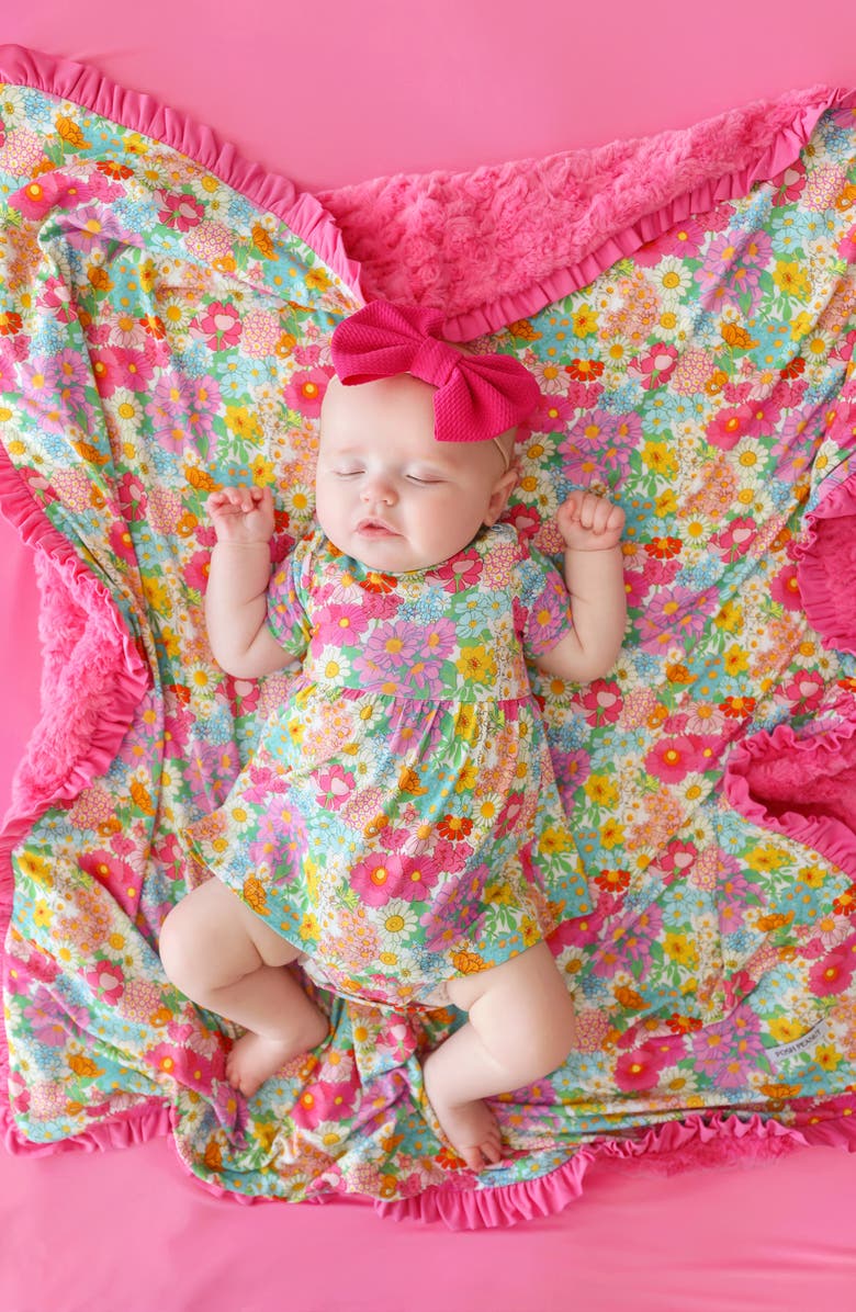 Posh Peanut Ruffle Skirted Bodysuit, Alternate, color, Pink