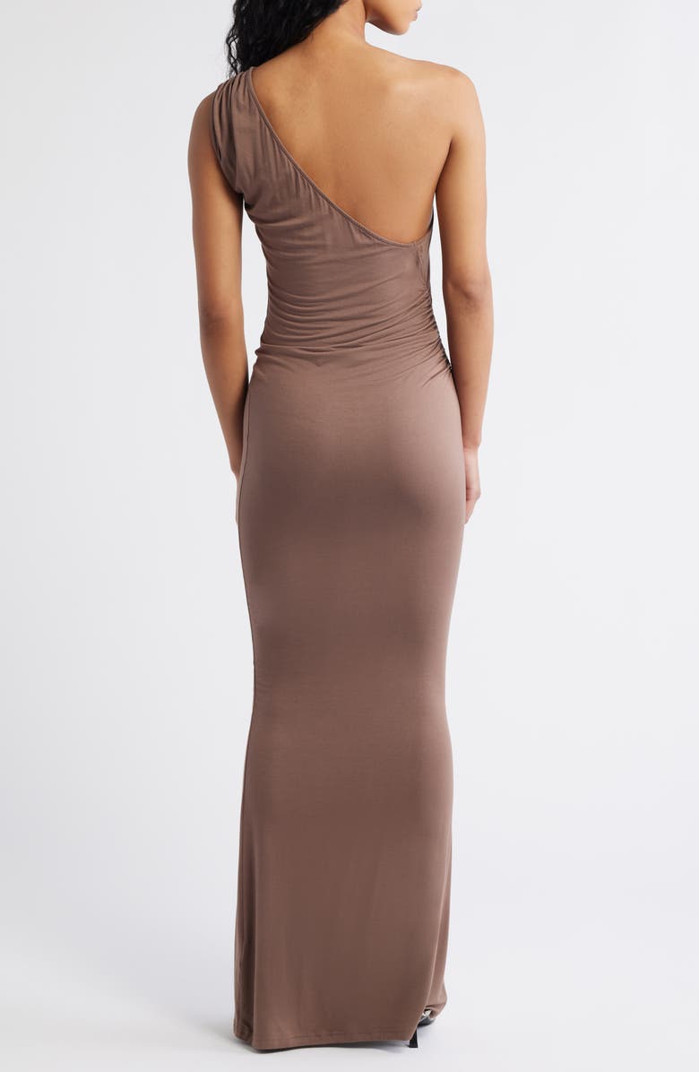 ARTLESS FOREVER Elva One-Shoulder Mermaid Gown, Alternate, color, Light Brown