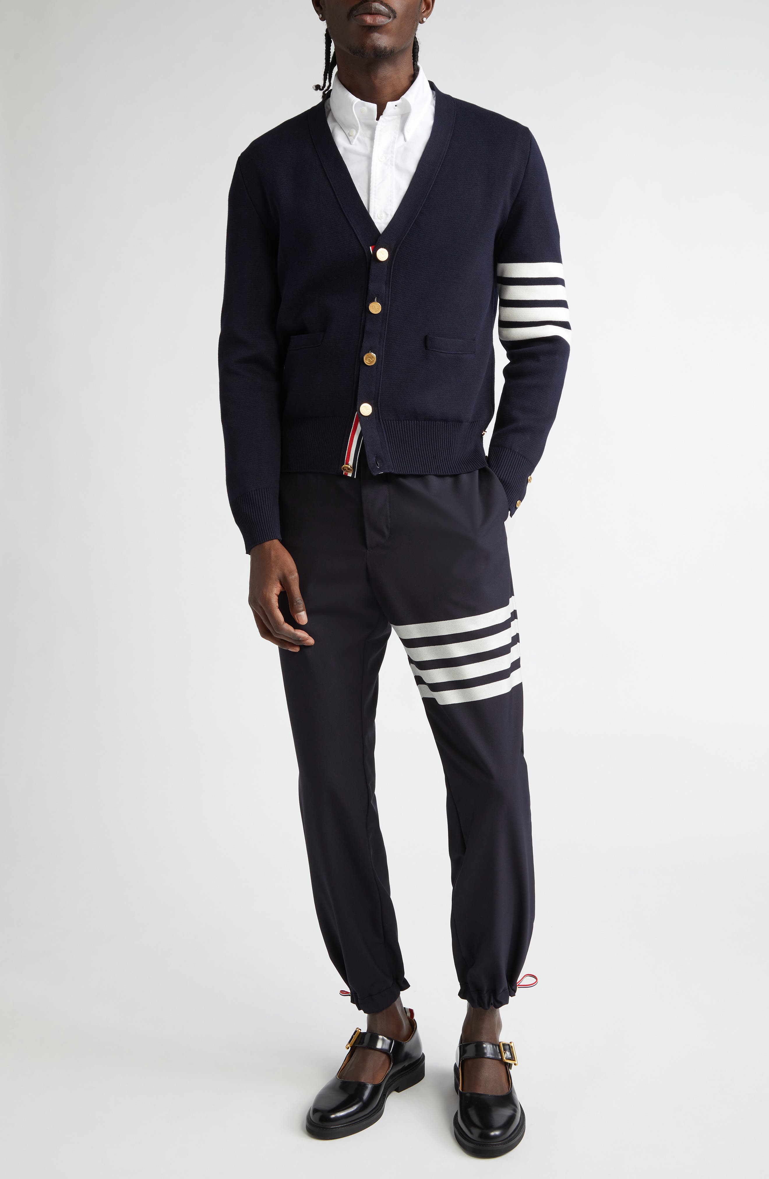 4-Bar Wool Track Trousers - image 2