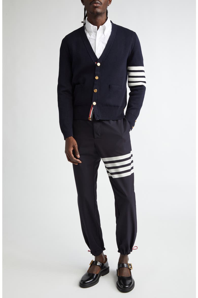 4-Bar Milano Knit Cardigan, Alternate, color, NAVY