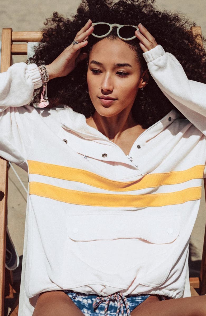 Faherty Daybreak Quarter Zip Hoodie, Alternate, color, 