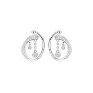 Lucy Quartermaine Volcan Loops With White Topaz