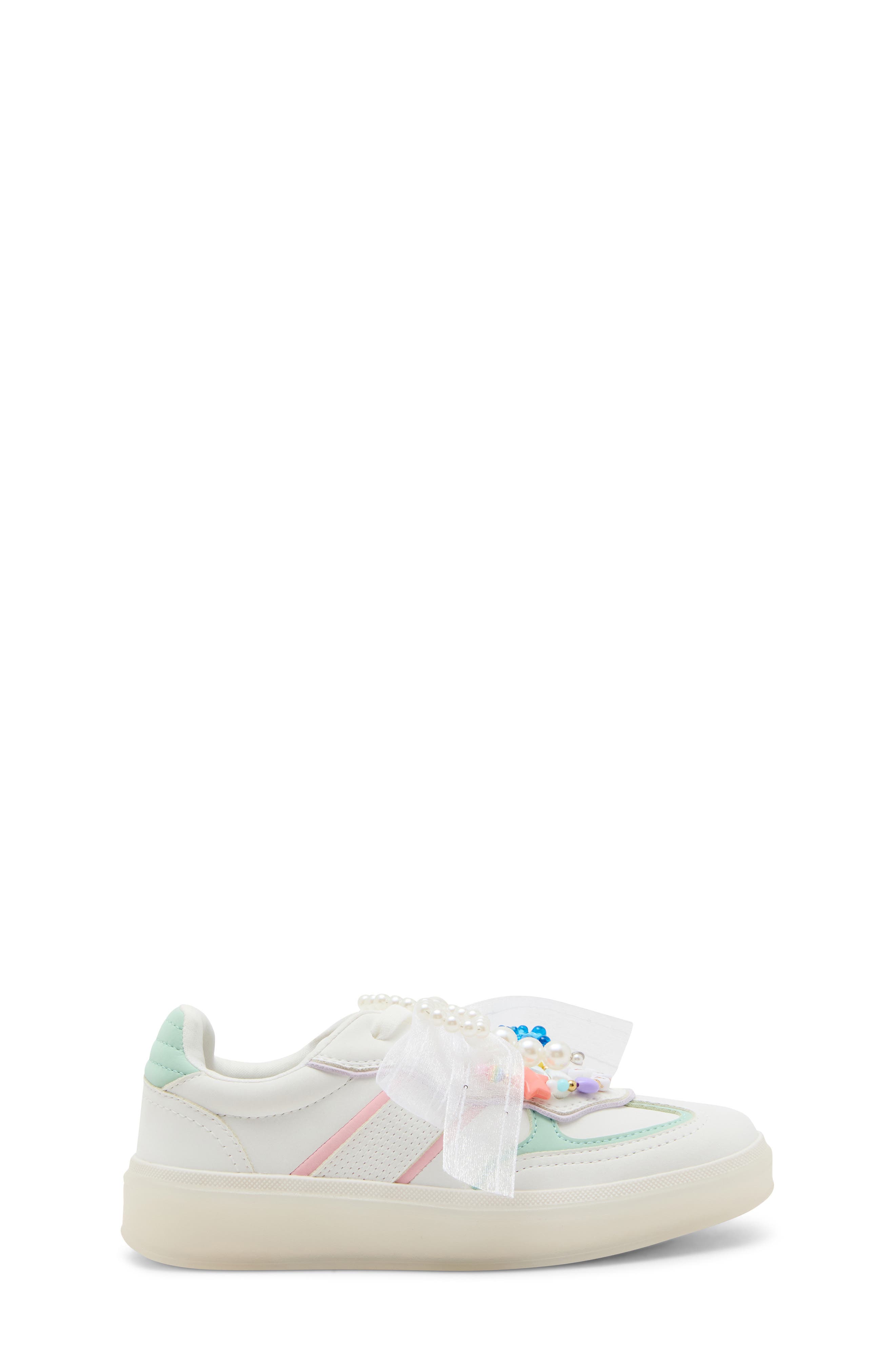 Steve Madden Kids&#x27; JSianna Platform Sneaker, Alternate, color, White Multi