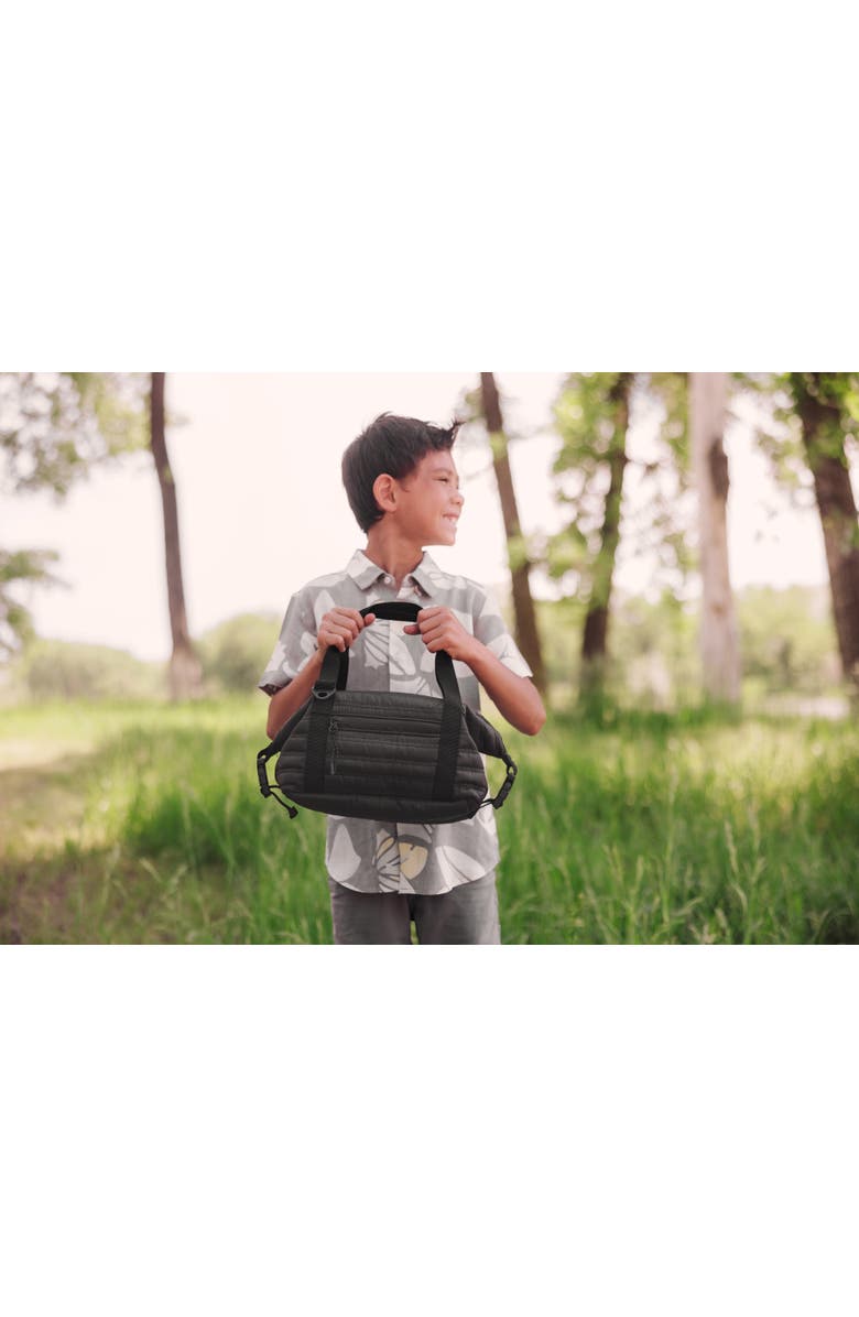 Oniva Midday Quilted Washable Insulated Lunch Bag, Alternate, color, Obsidian Black