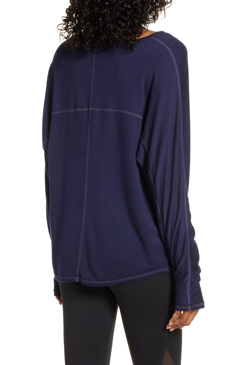 Ann Be Yourself Embroidered Pullover, Alternate, color, NIGHT SKY