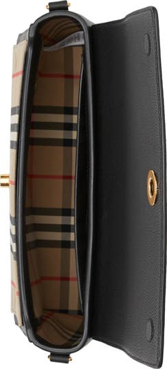 Burberry Note Leather & Vintage Check Crossbody Bag | Nordstrom Burberry Note Leather & Vintage Check Crossbody Bag | Nordstrom