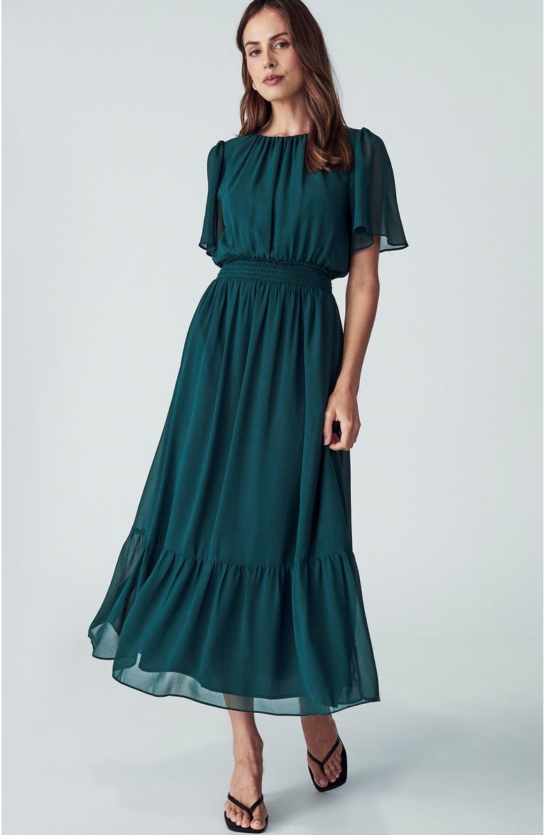 WILLA Casalla Midi Dress, Alternate, color, Emerald