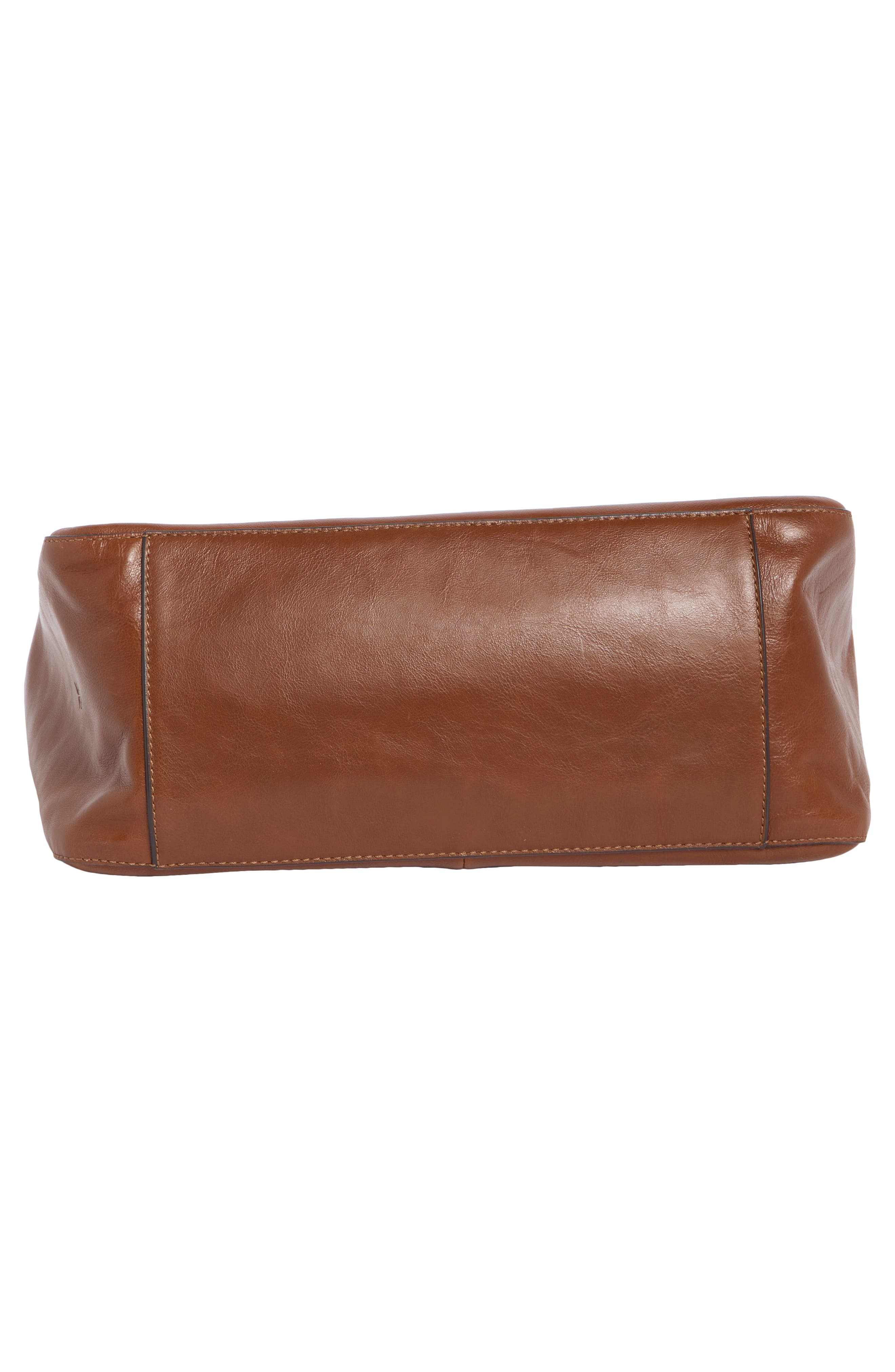 Heather Leather Tote Bag, Alternate, color, COGNAC