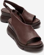 Forever & Always Shoes Agusto Leather Platform Sandal