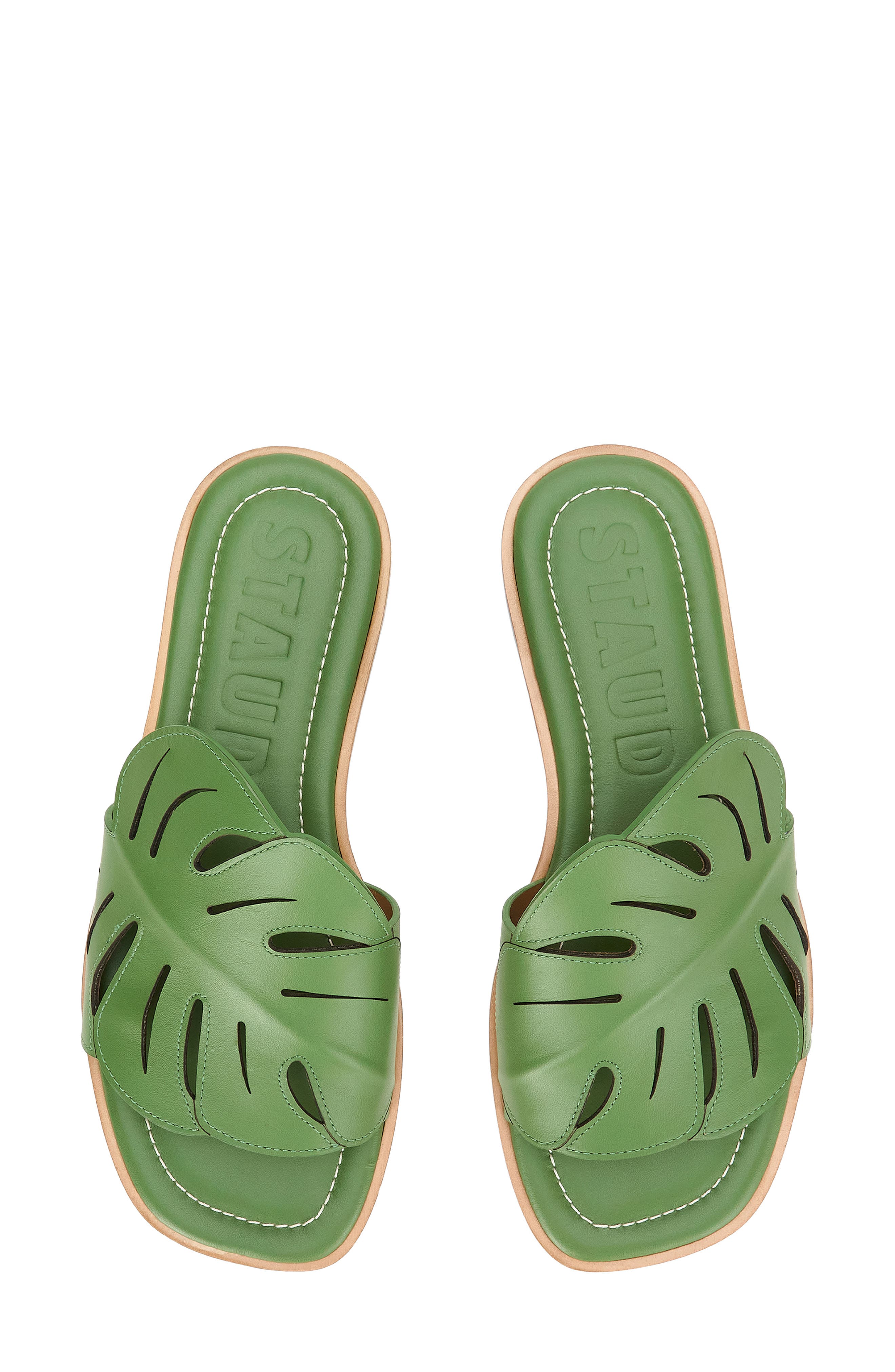 Palm Slide Sandal, Alternate, color, LEAF