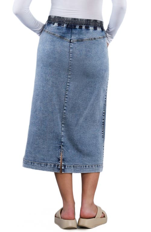 WASH LAB DENIM WASH LAB DENIM DENIM MIDI SKIRT