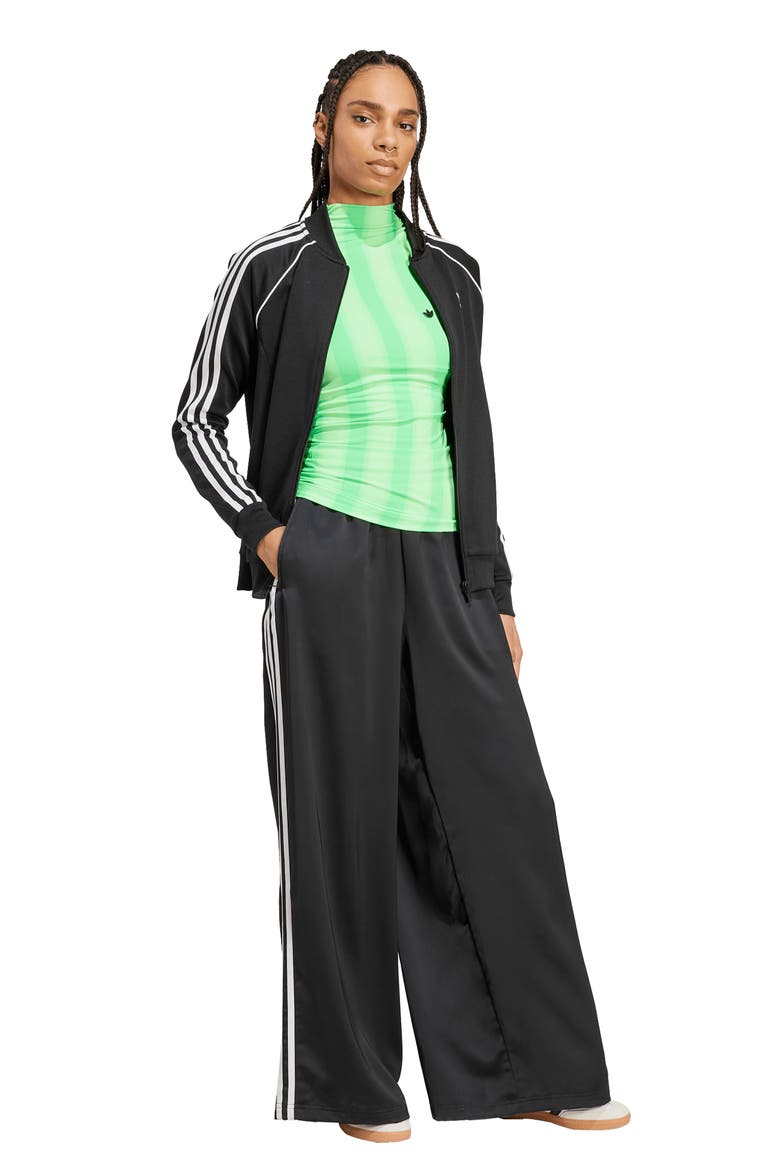 Stripe Long Sleeve Ruched Top, Alternate, color, SCREAMING GREEN
