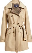 London Fog Double Breasted Trench Raincoat