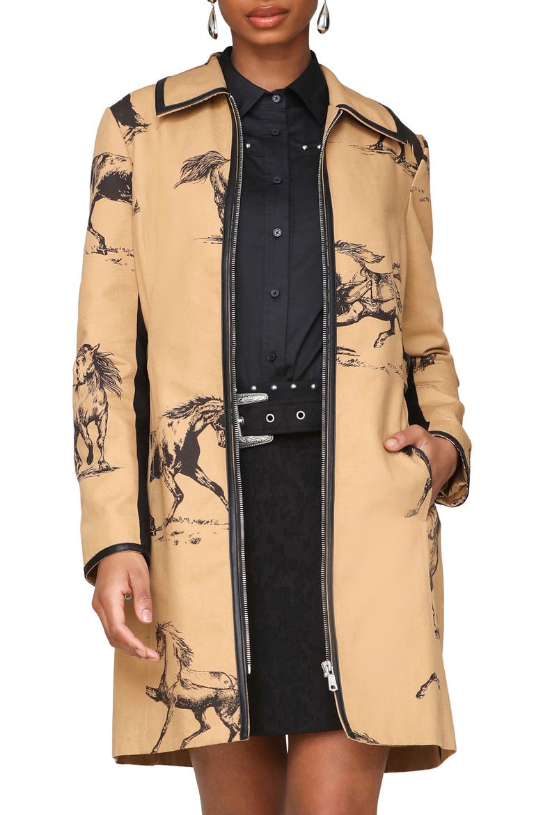 Western Print Zip Front Jacket video