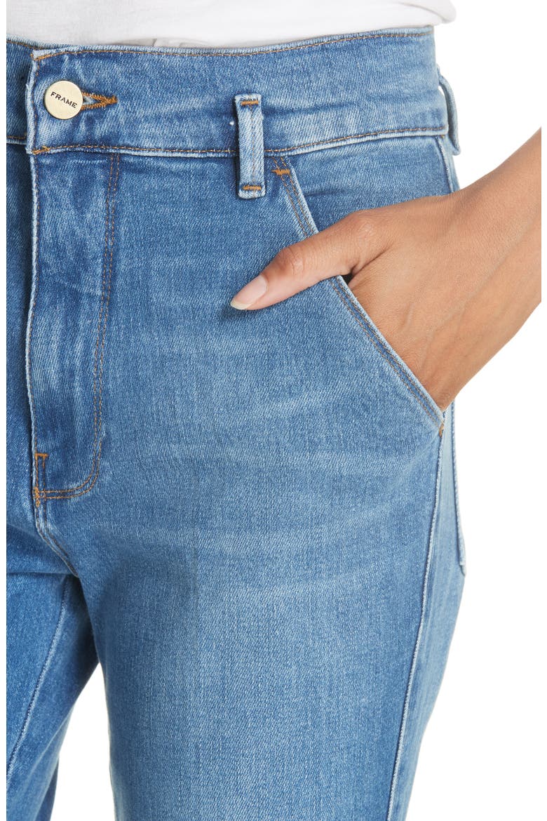 Le Slender Straight Leg Jeans, Alternate, color, THISTLE