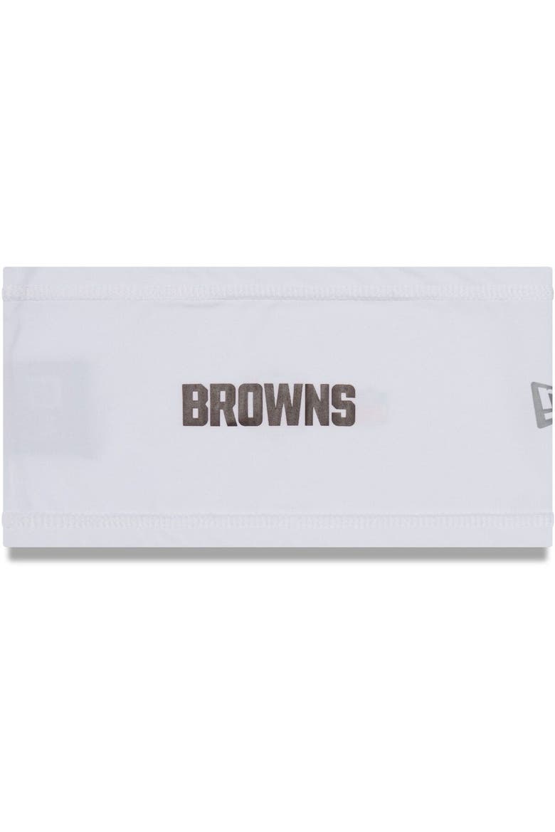 White Cleveland Browns Official Training Camp COOLERA Headband, Main, color, White