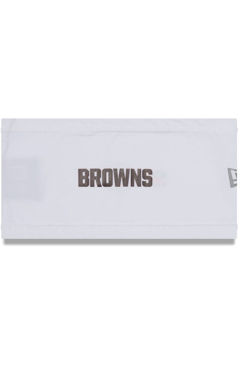 New Era White Cleveland Browns Official Training Camp COOLERA Headband, Main, color, White
