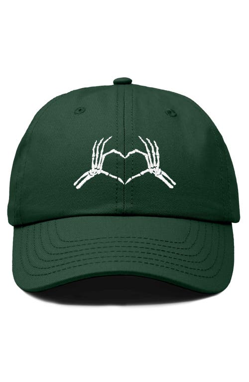 DALIX DALIX SKELETON HEART EMBROIDERED DAD HAT