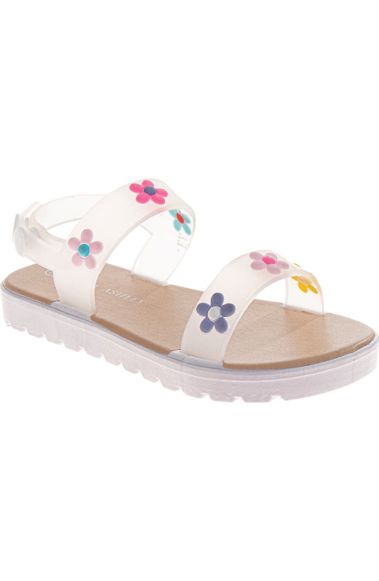 JOSMO Kids' Flower Sandal, Main, color, White