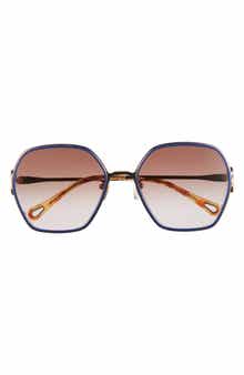 58mm Geometric Sunglasses