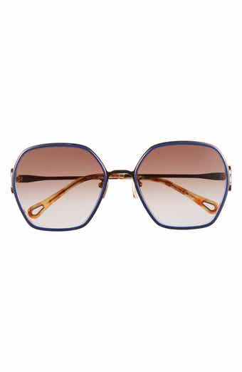 58mm Geometric Sunglasses