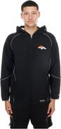 New Era Men's New Era Black Denver Broncos Combine Authentic Raglan Full-Zip Hoodie