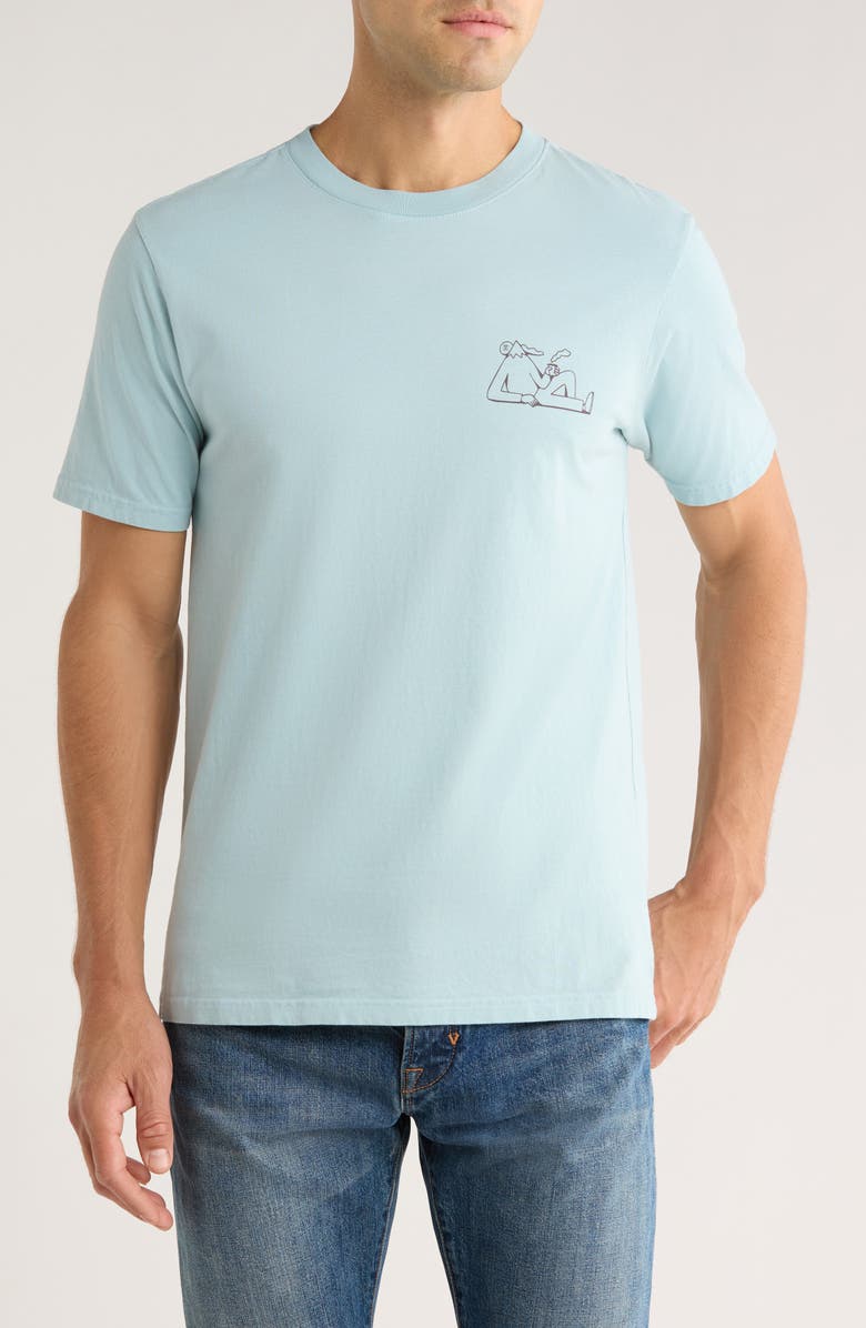 Roark Unhustle Graphic T-Shirt, Main, color, Dusty Blue