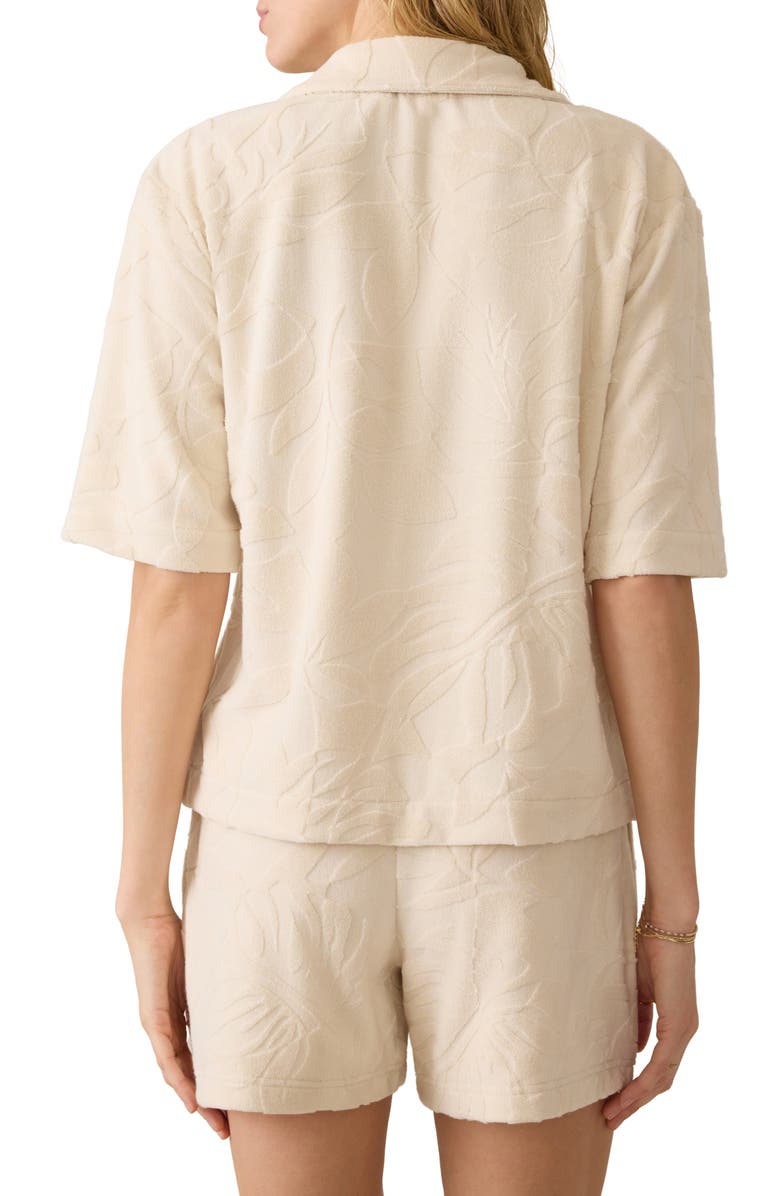 Faherty Cabana Towel Terry Camp Shirt, Alternate, color,
