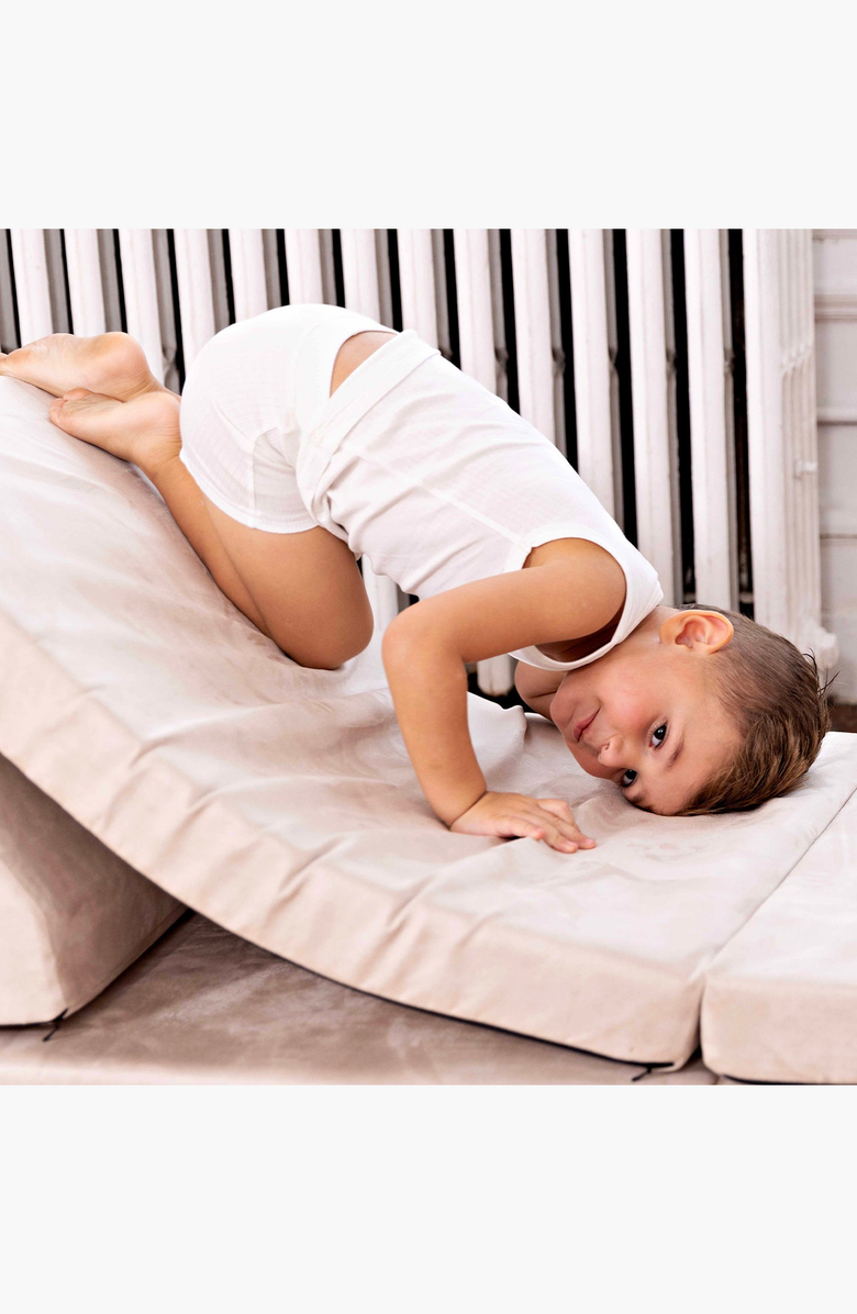 NoggiWear Ribbed Boxers, Alternate, color, Ribbed Taupe + White