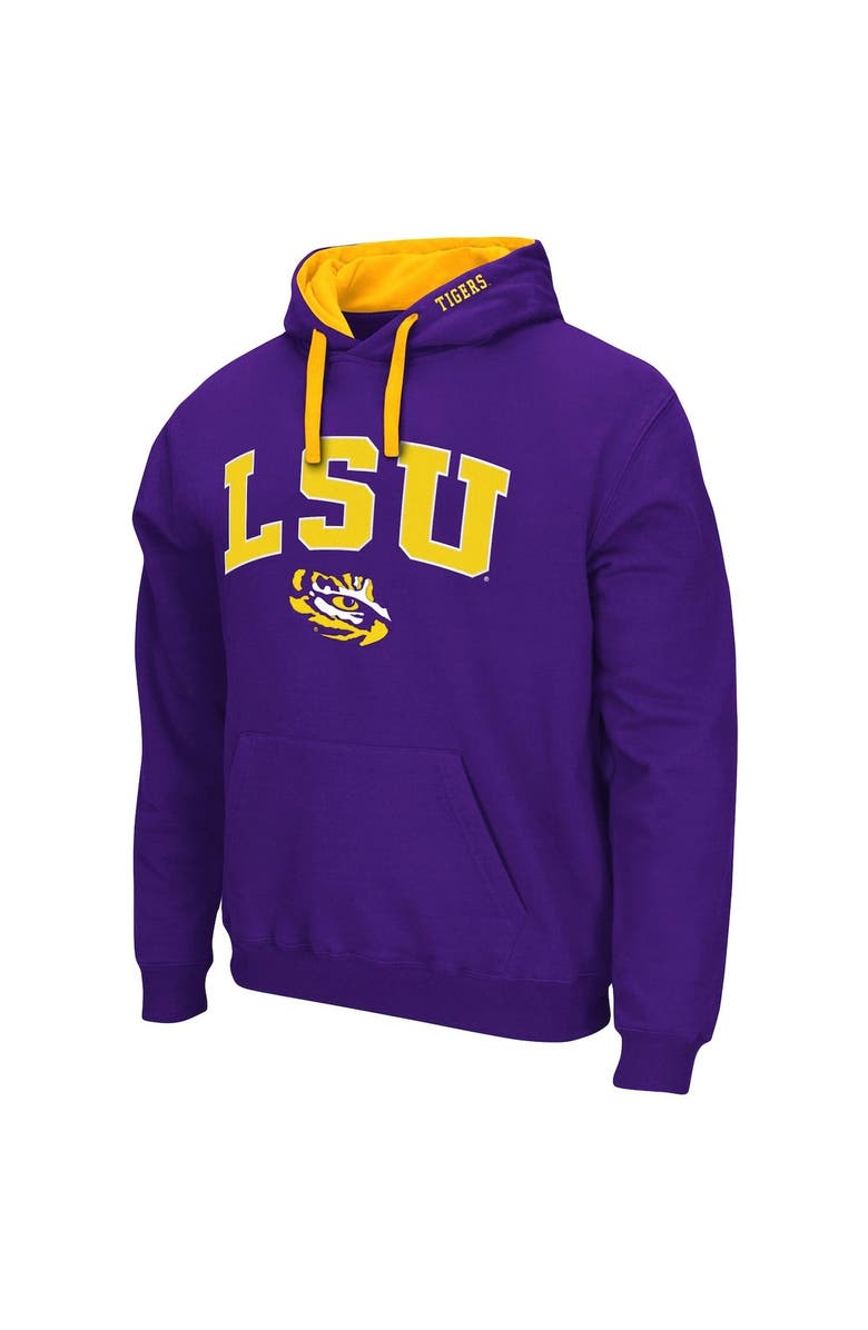 COLOSSEUM Men's Colosseum Purple LSU Tigers Big & Tall Arch & Logo 2.0 Pullover Hoodie, Alternate, color, Purple