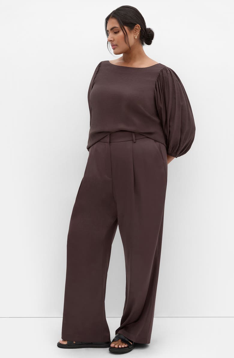 City Chic Immy Puff Sleeve Top, Alternate, color,