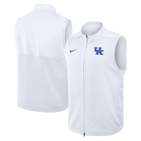 Men's Nike White Kentucky Wildcats Primetime Victory Therma-FIT Full-Zip Vest
