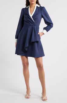 Eliza J Twist Surplice Shirtdress
