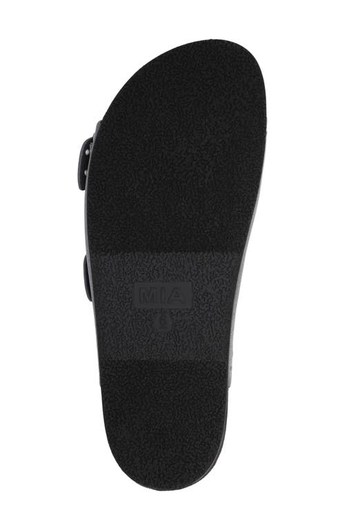 Mia Brooklyn Slide Sandal In Slate