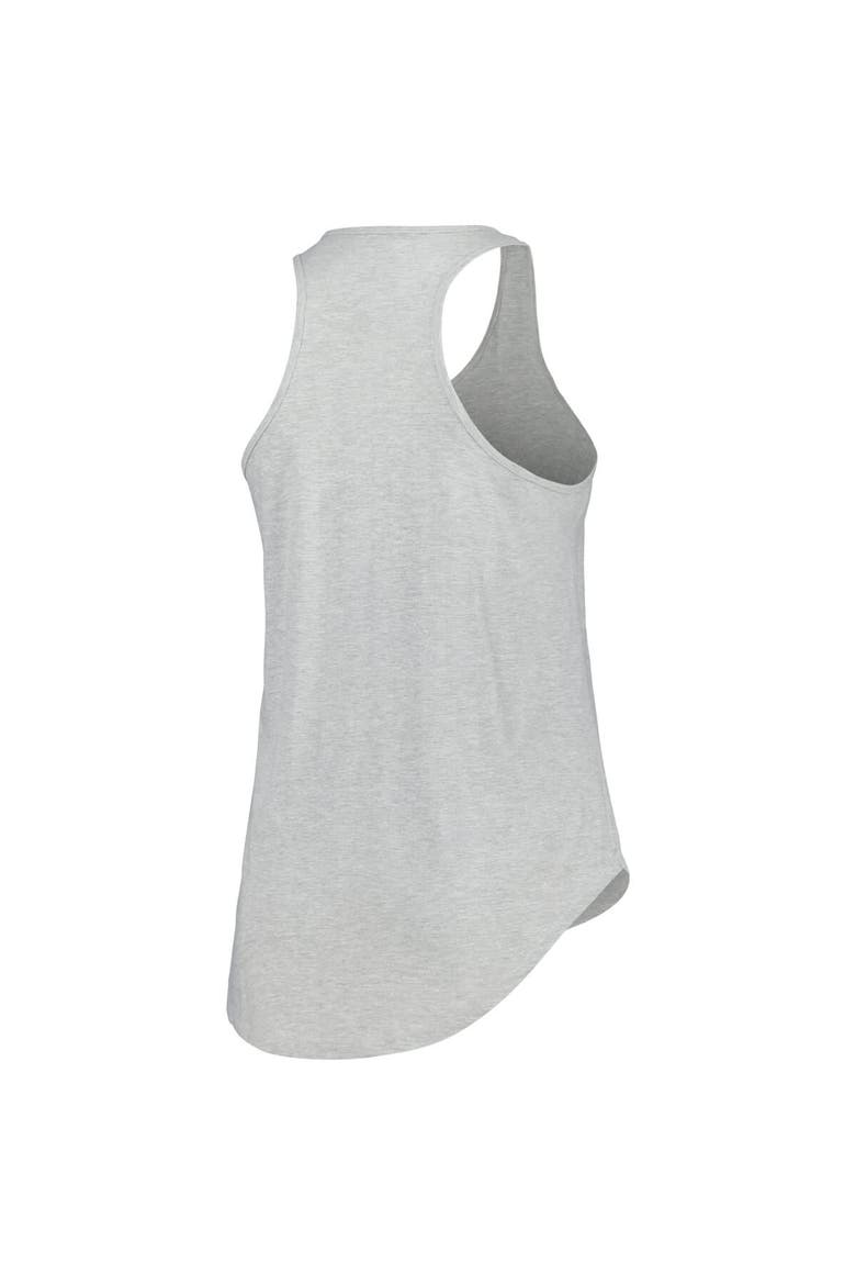 Women's Fanatics Branded Heather Gray Pittsburgh Penguins Plus Size Racerback Tank Top, Alternate, color, Heather Gray