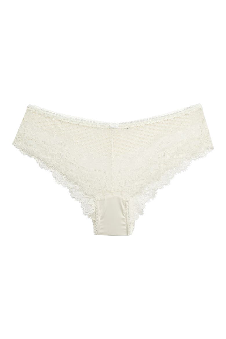 Brilliance Lace Shorty Panties, Alternate, color, ECRU