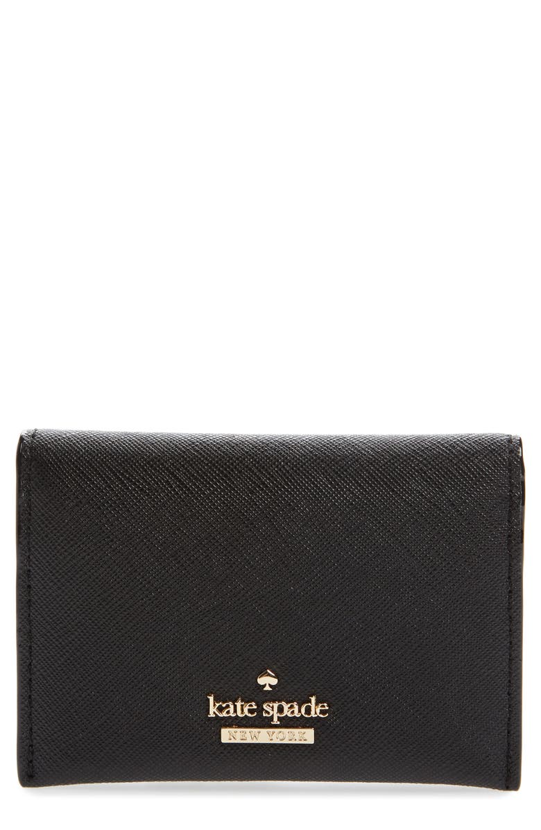 Kate Spade New York cameron street - farren leather card case, Main, color, 