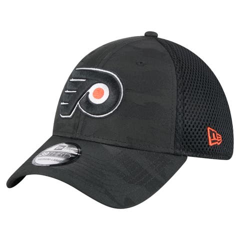 Men's New Era  Black Philadelphia Flyers Active Subtle Camo 39THIRTY Flex Hat