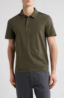 Vince Regular Fit Garment Dyed Cotton Polo