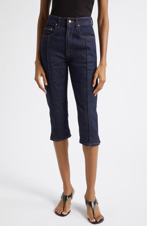 Russet High Waist Crop Jeans (Sable)
